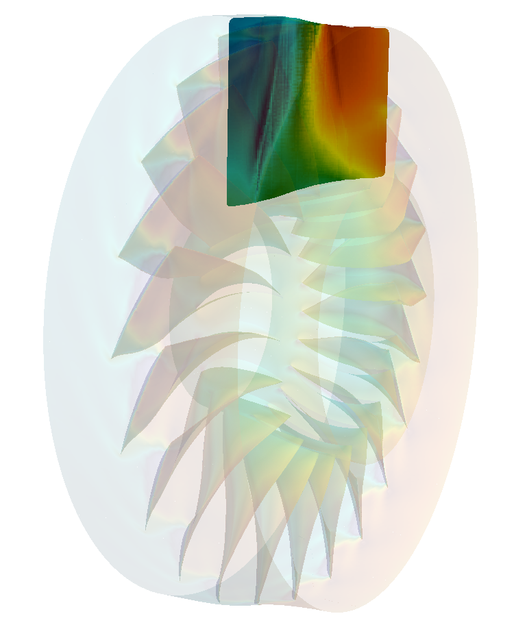 Meridional Average Back Pressure Axial Compressor NASA Rotor 67 CFD
