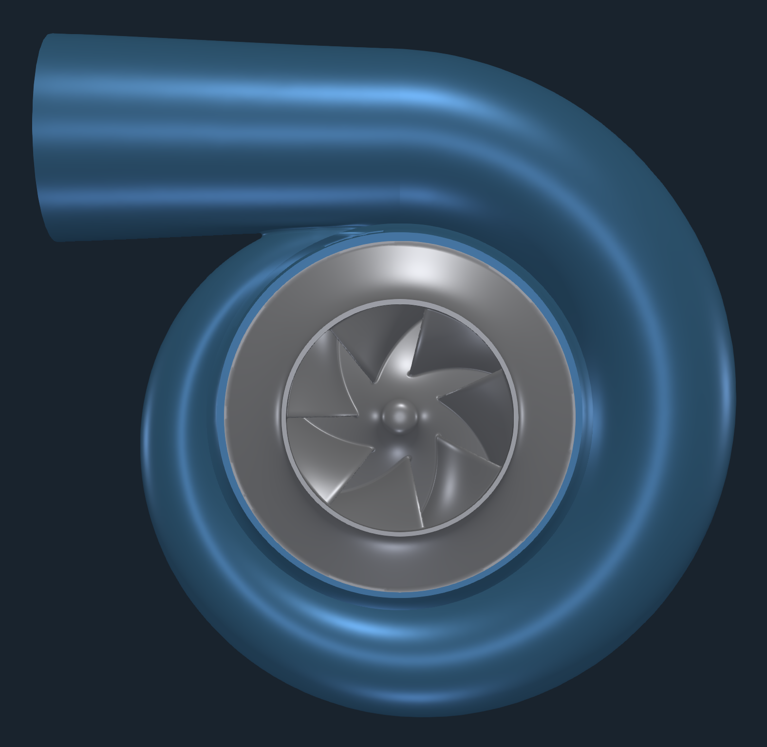 TCAE tutorial Centrifugal Pump all components