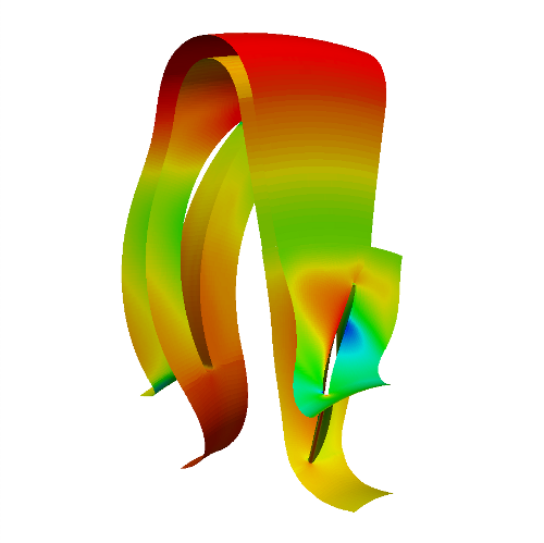 Compressor CFD middle view