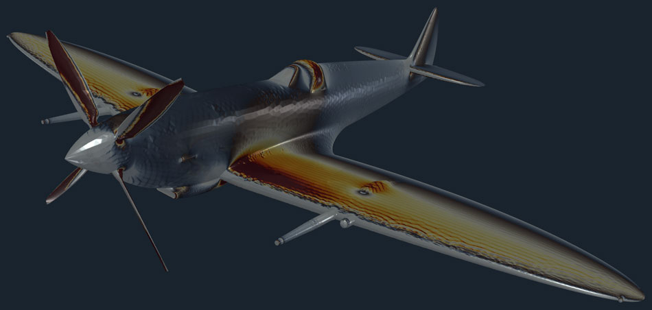TCAE Spitfire CFD Simulation
