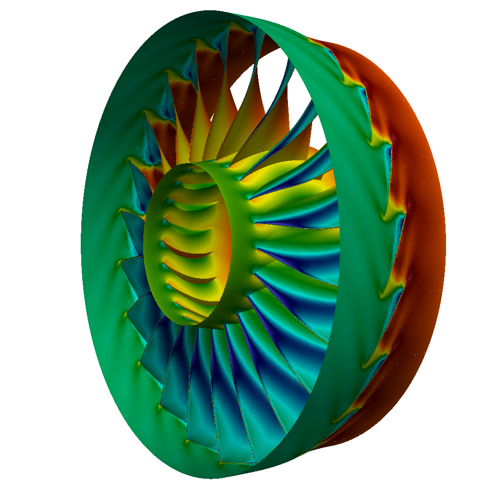 Axial Compressor Segment Tutorial Pressure View 10