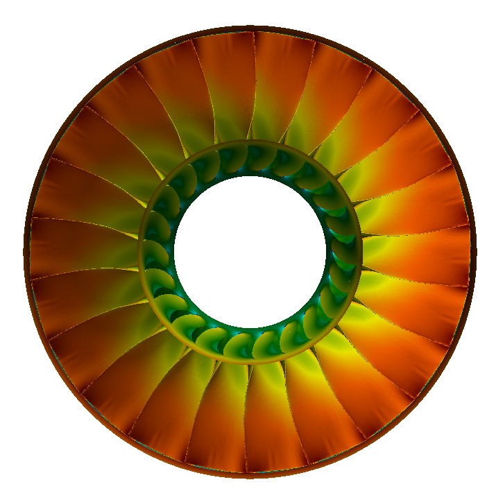 Axial Compressor Segment Tutorial Pressure View 9