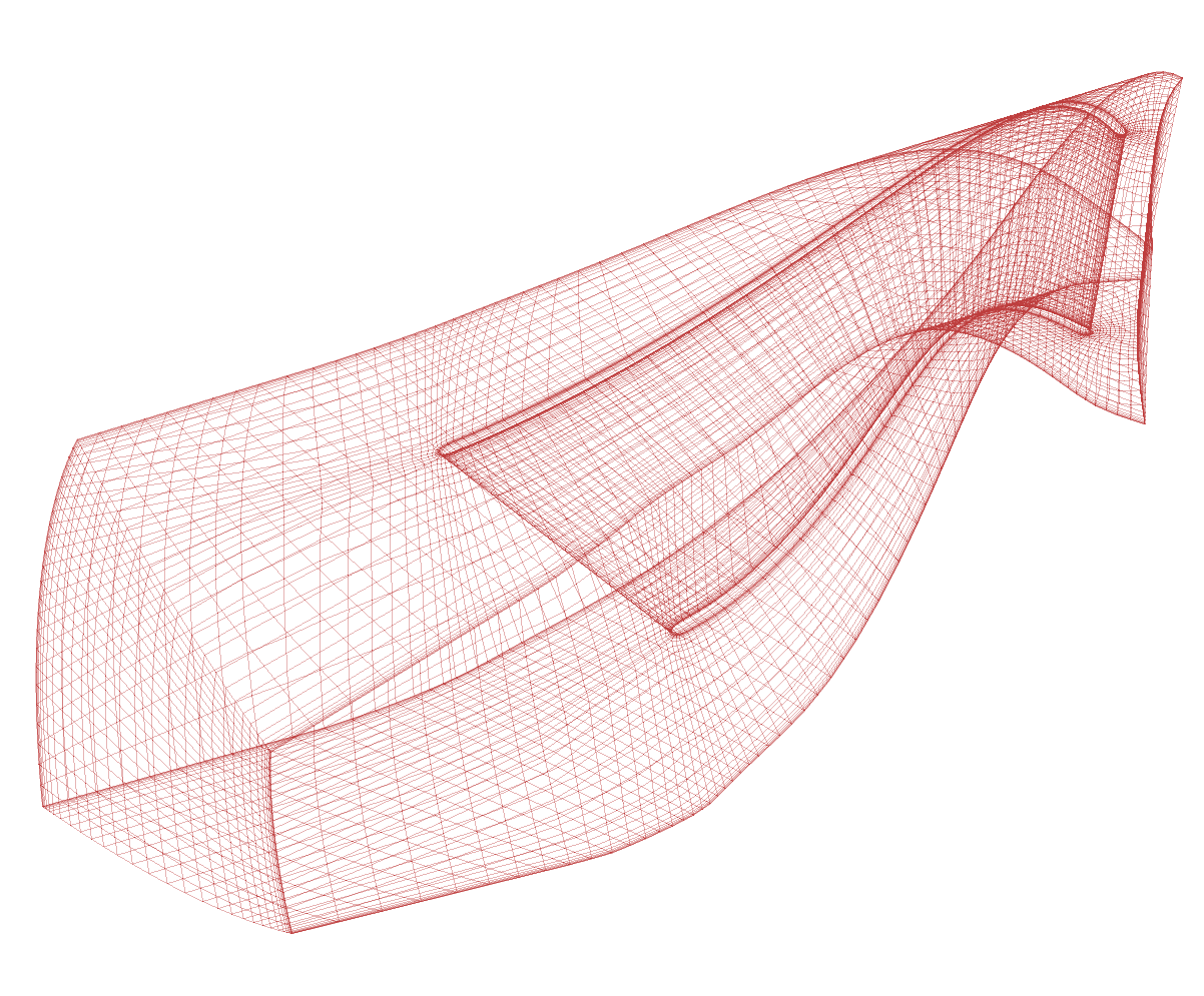 Axial Pump Turbomachinery CFD Rotor Mesh