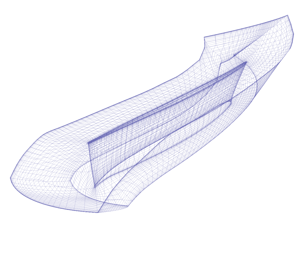 Axial Pump Turbomachinery CFD Stator Mesh