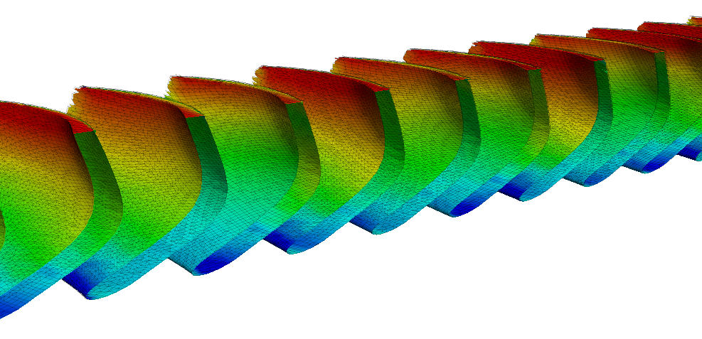 CFturbo TurbomachineryCFD radial turbine unwrapped pressure