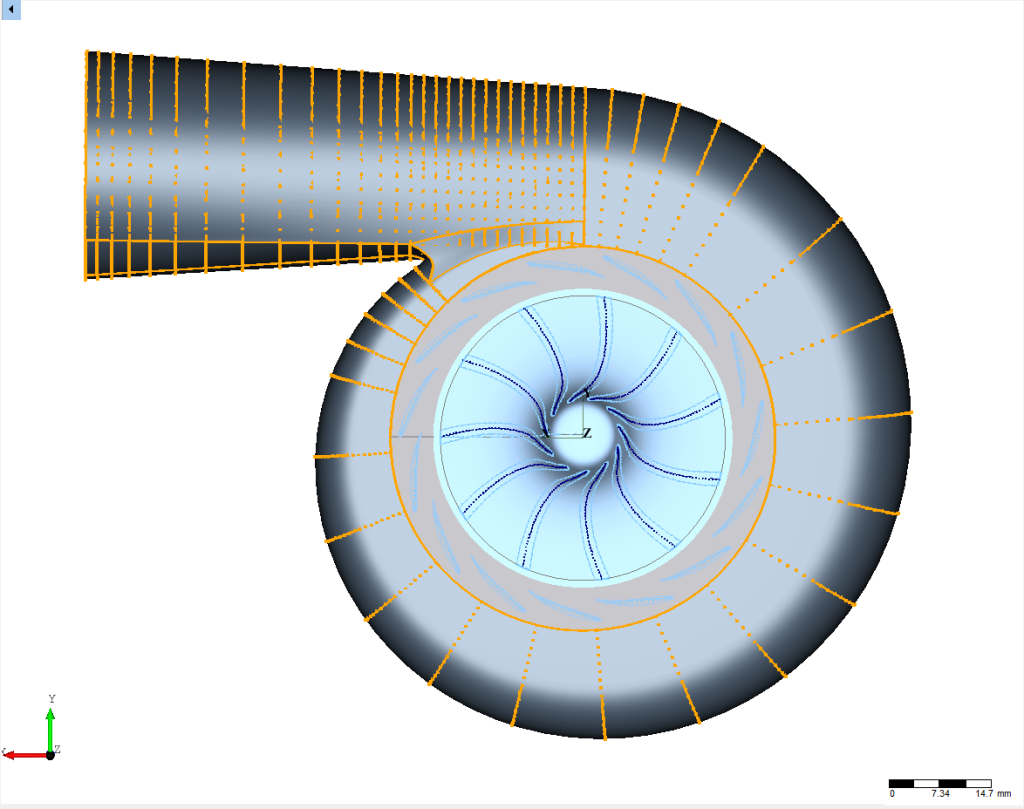 CdfsfadsdfsFturbo TurbomachineryCFD radial turbine z view