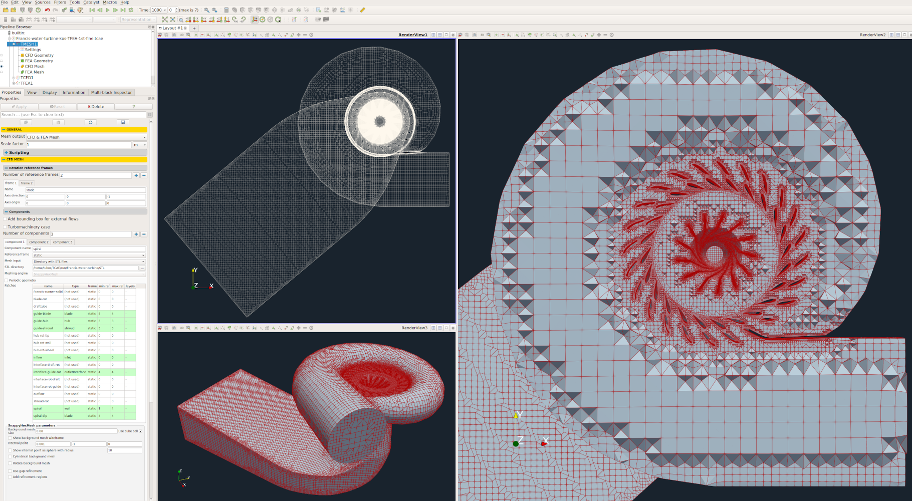 Francis Turbine Cfd Study 23 Francis turbine TMESH GUI interface x1000 1