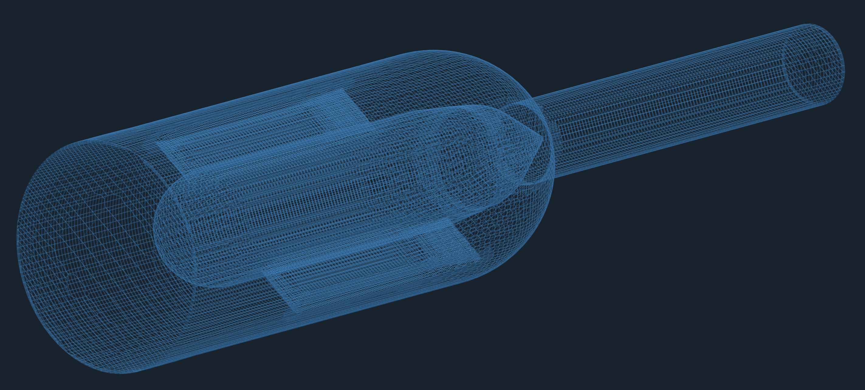 Pelton distributor model TCAE mesh nozzle