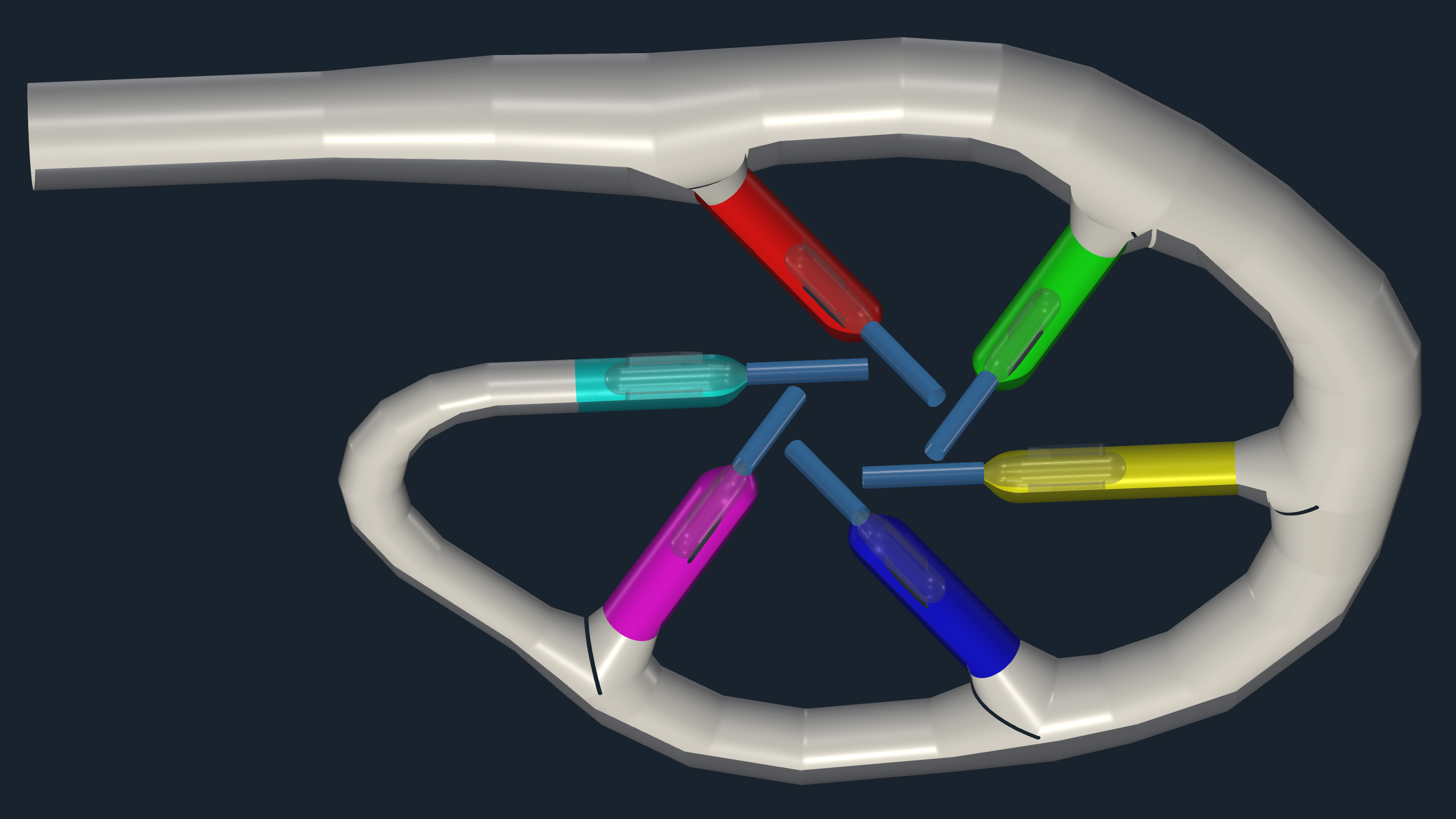 Pelton distributor model TCAE slice extend all