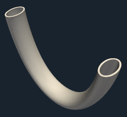 Pipe FEA geometry general view