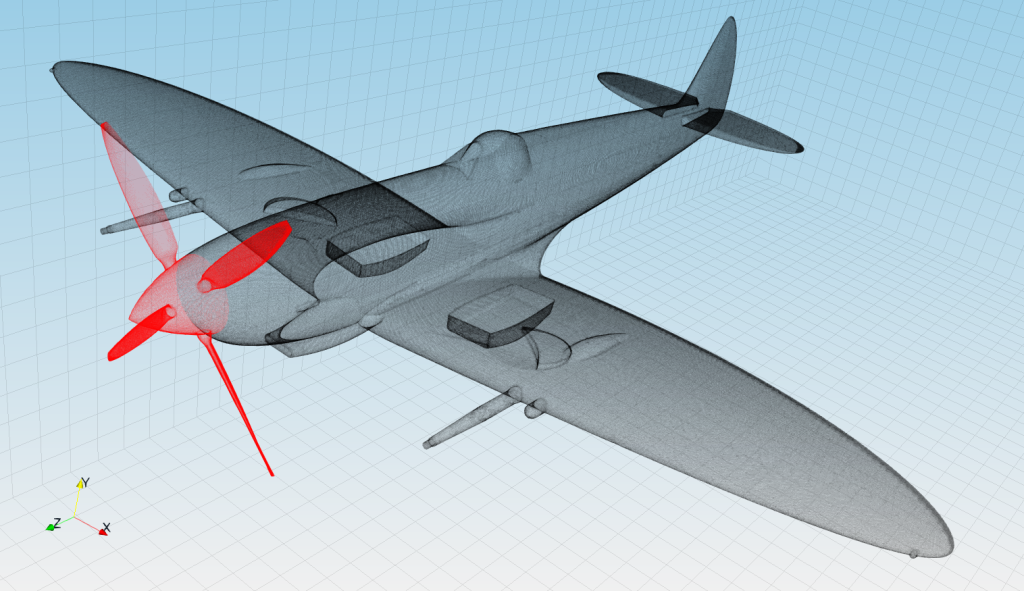 TCFD 18.06 Spitfire mesh detail