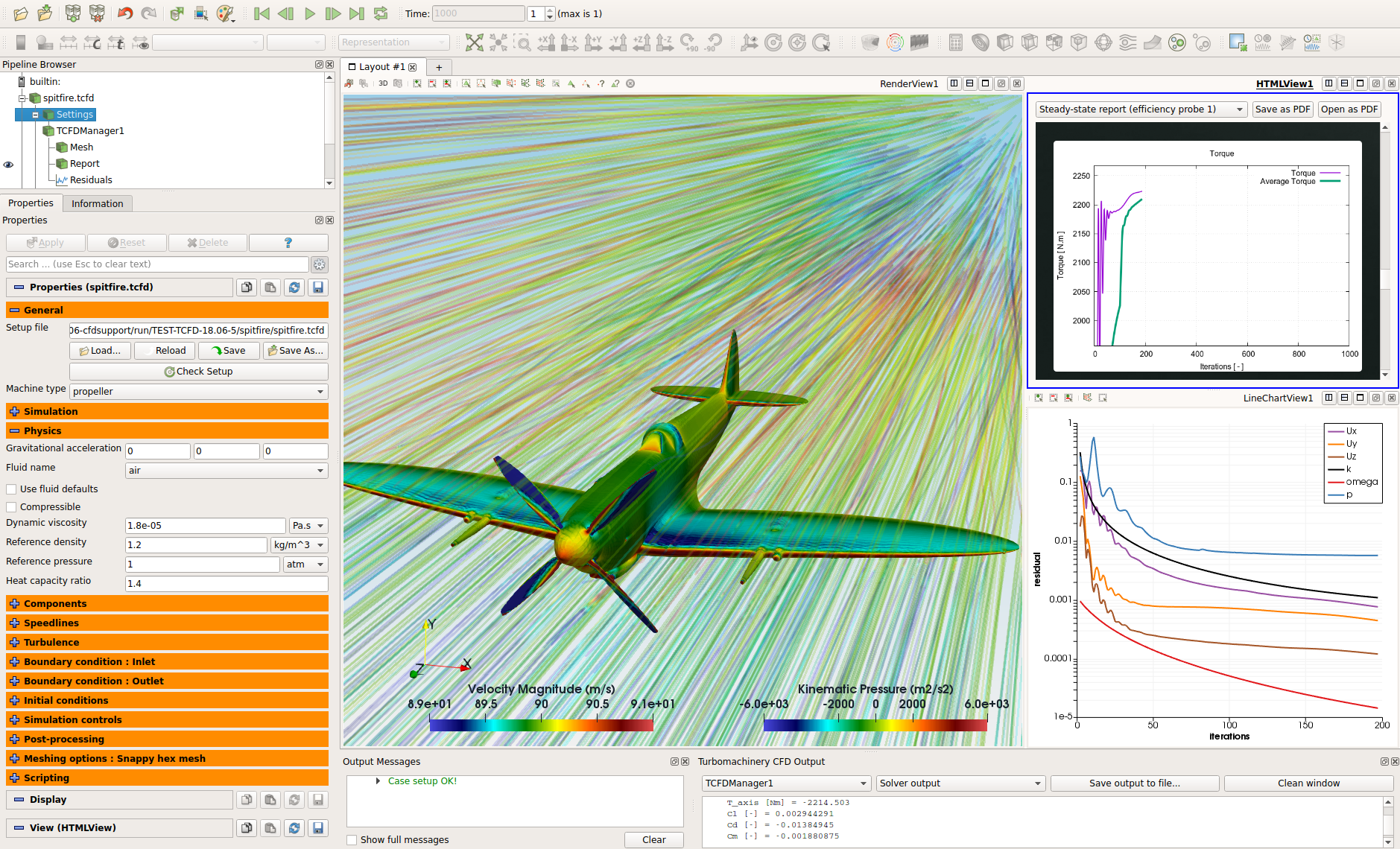 Spitfire CFD Simulation 2 TCFD 18.06 interface spitfire