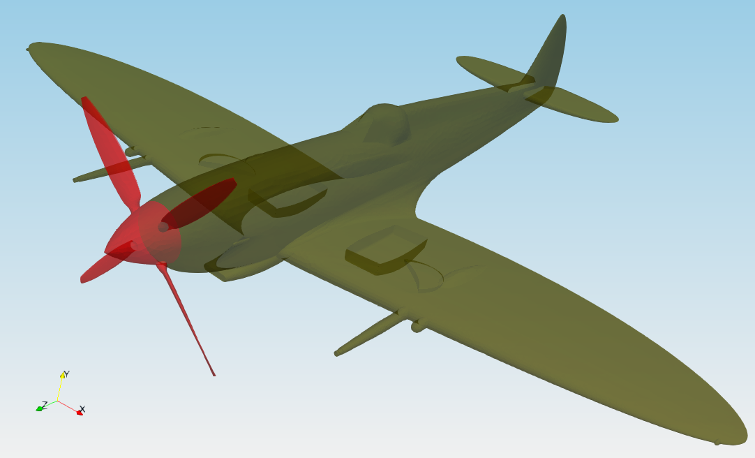 Spitfire CFD Simulation 9 TCFD Spitfire general view