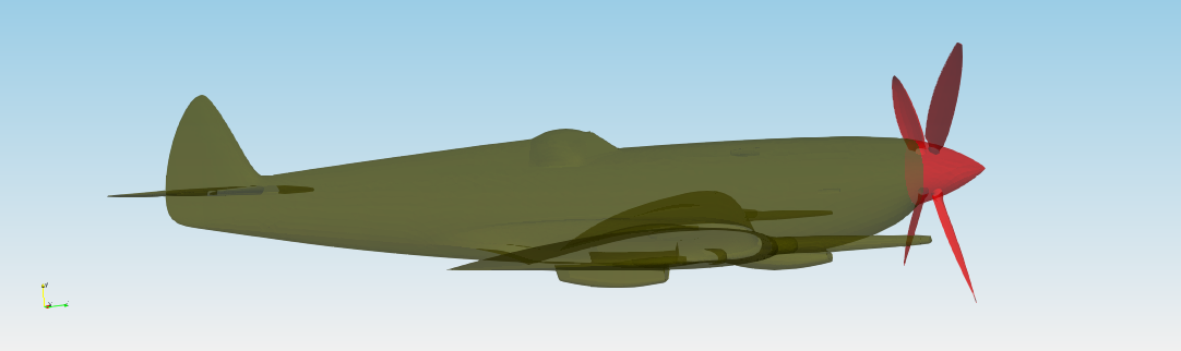 Spitfire CFD Simulation 7 TCFD Spitfire side view