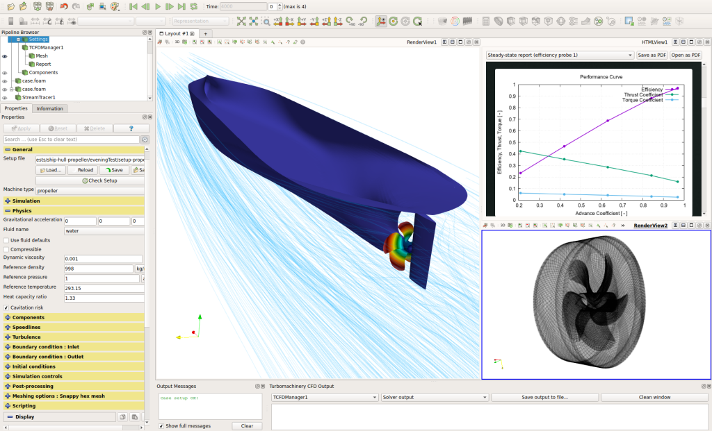 TCFD interface ship hull propeller blue