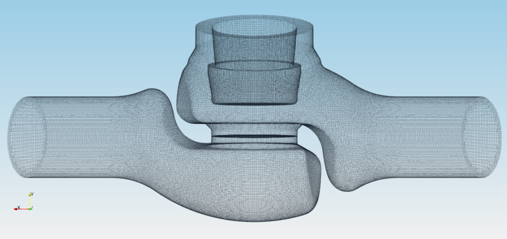 Valve Tcfd Simulation 8 TCFD valve mesh