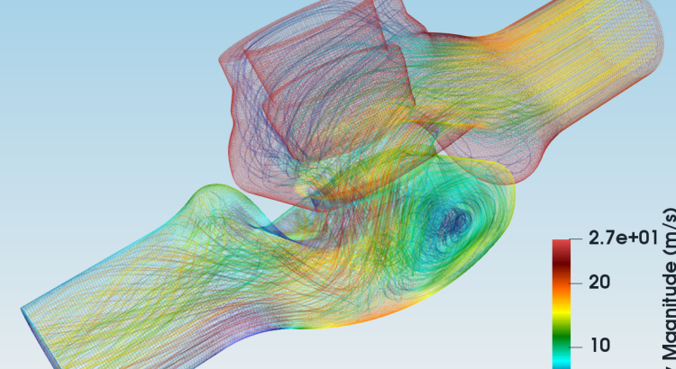 TCFD valve pressure streamtraces