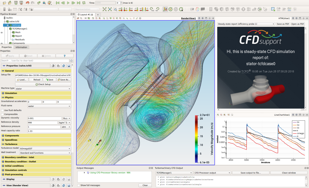 Valve Tcfd Simulation 7 TCFD valve tutorial interface 1