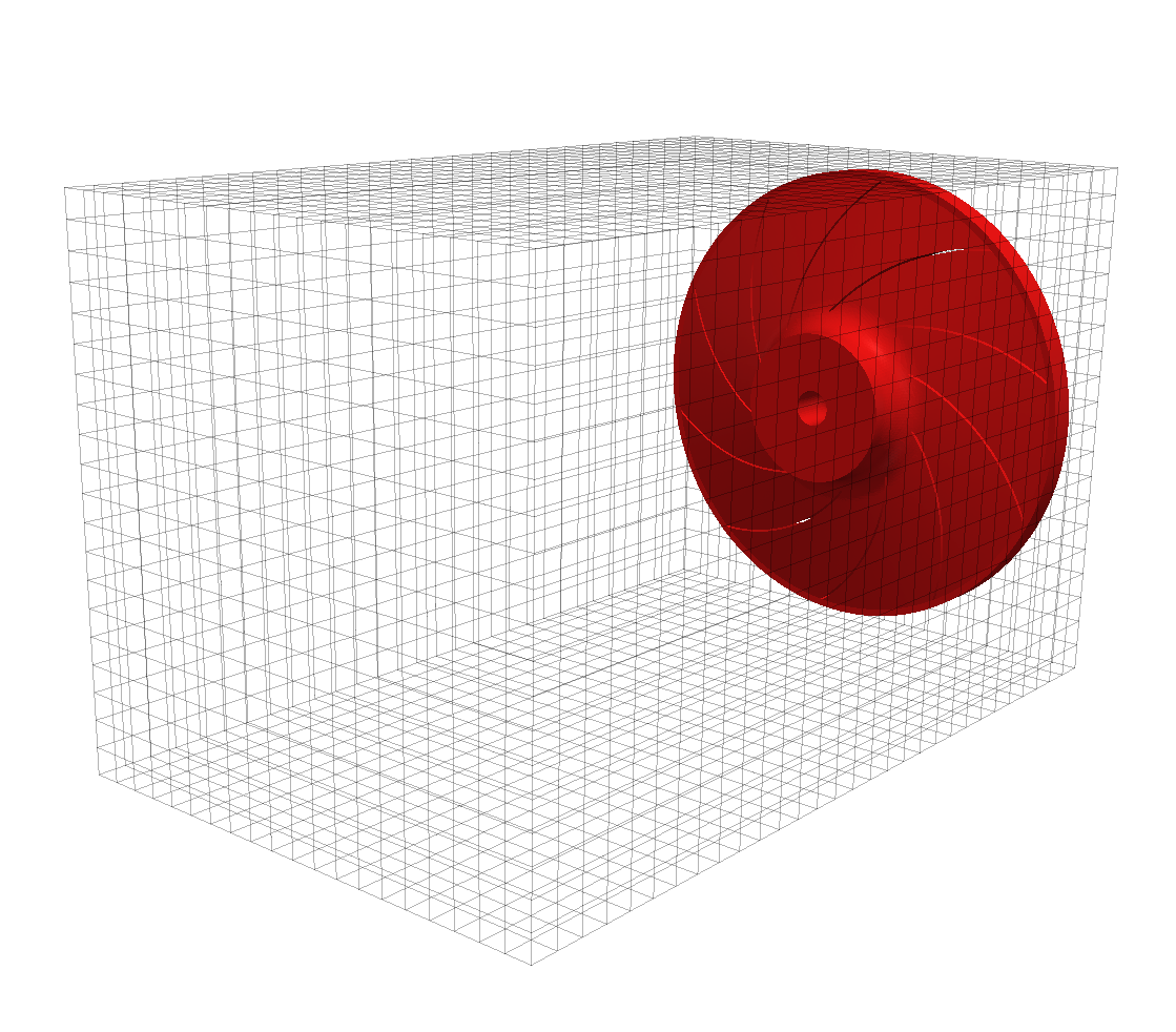 TurbomachineryCFD fan nq28 compressible noHousing rotor background