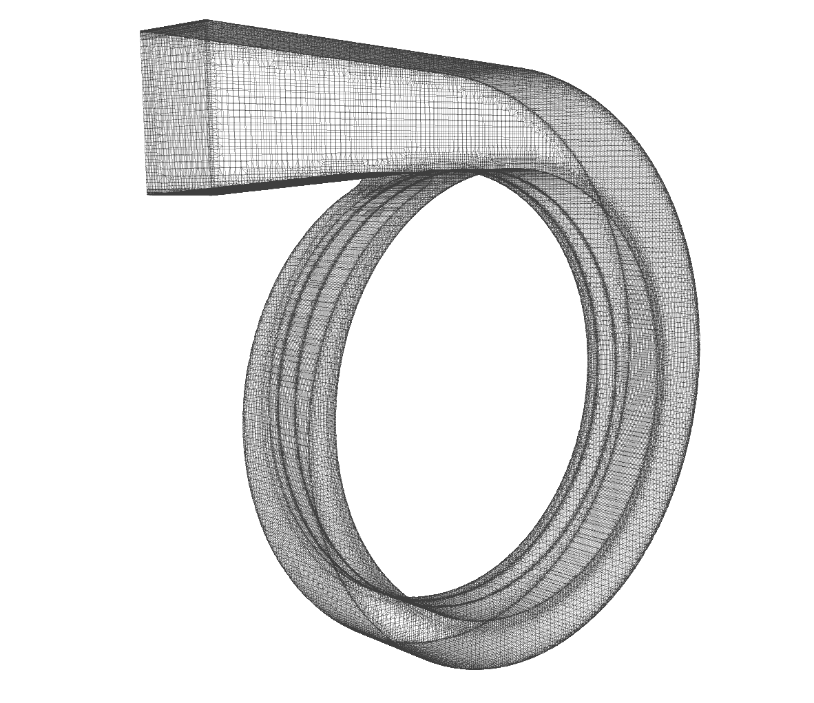 TurbomachineryCFD fan nq28 compressible noHousing stator mesh