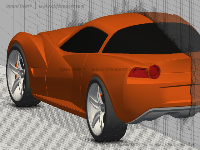 Car Aerodynamics Cfd 2 auto car cfd model openfoam stl