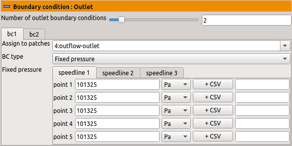 cfd processor TCFDSource outlet boundary condition fixed pressure