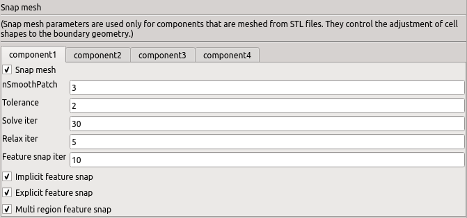 cfd processor TCFDSource snap mesh