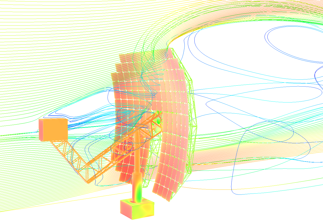 construction at wind pressure streamtraces 3