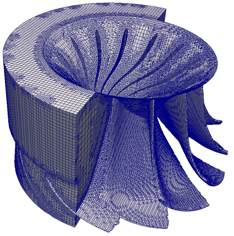 francis turbine cfd openfoam rotor mesh