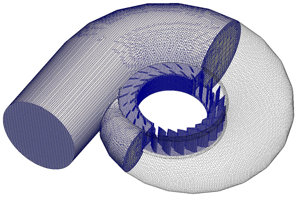 francis turbine cfd openfoam spiral mesh 1