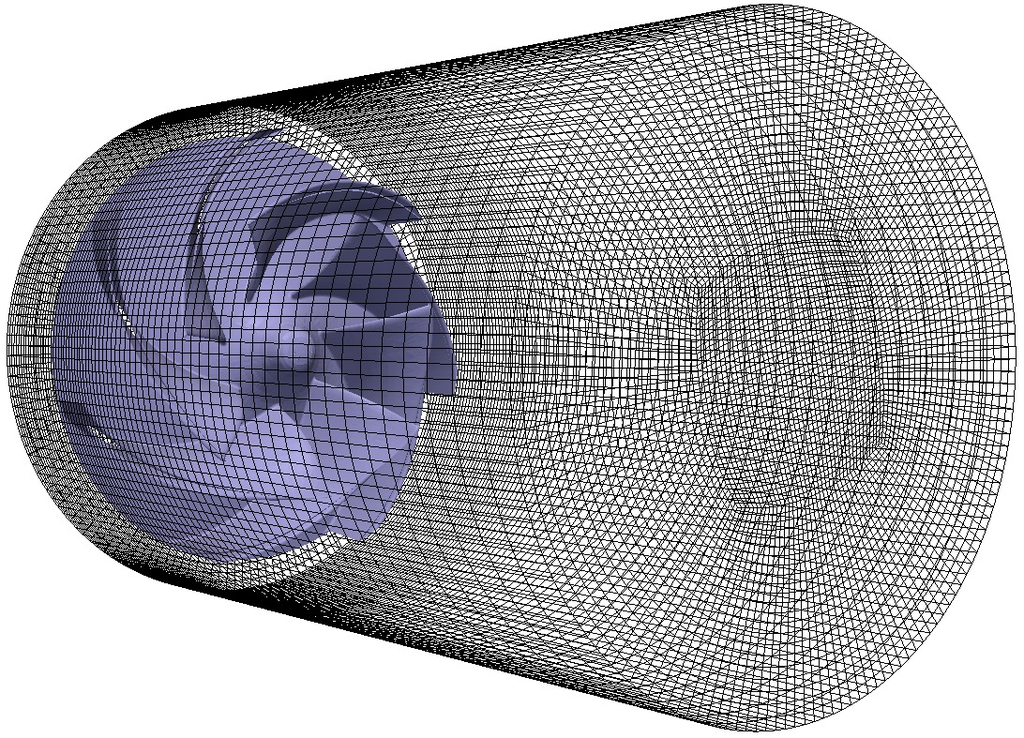 pump cfd openfoam cylindrical blockmesh mesh 34