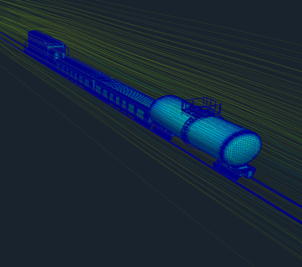 train aerodynamics cfd openfoam air flow 16
