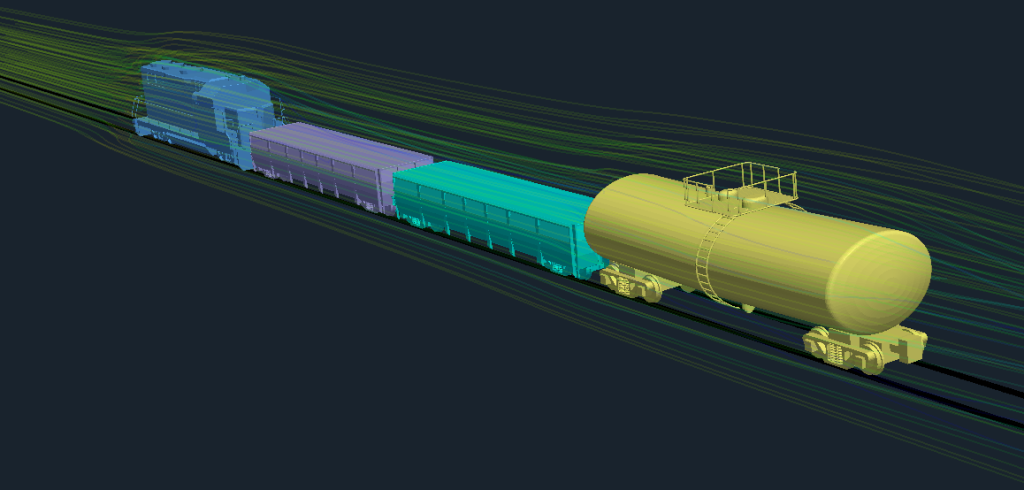 train aerodynamics cfd openfoam air flow 8 1