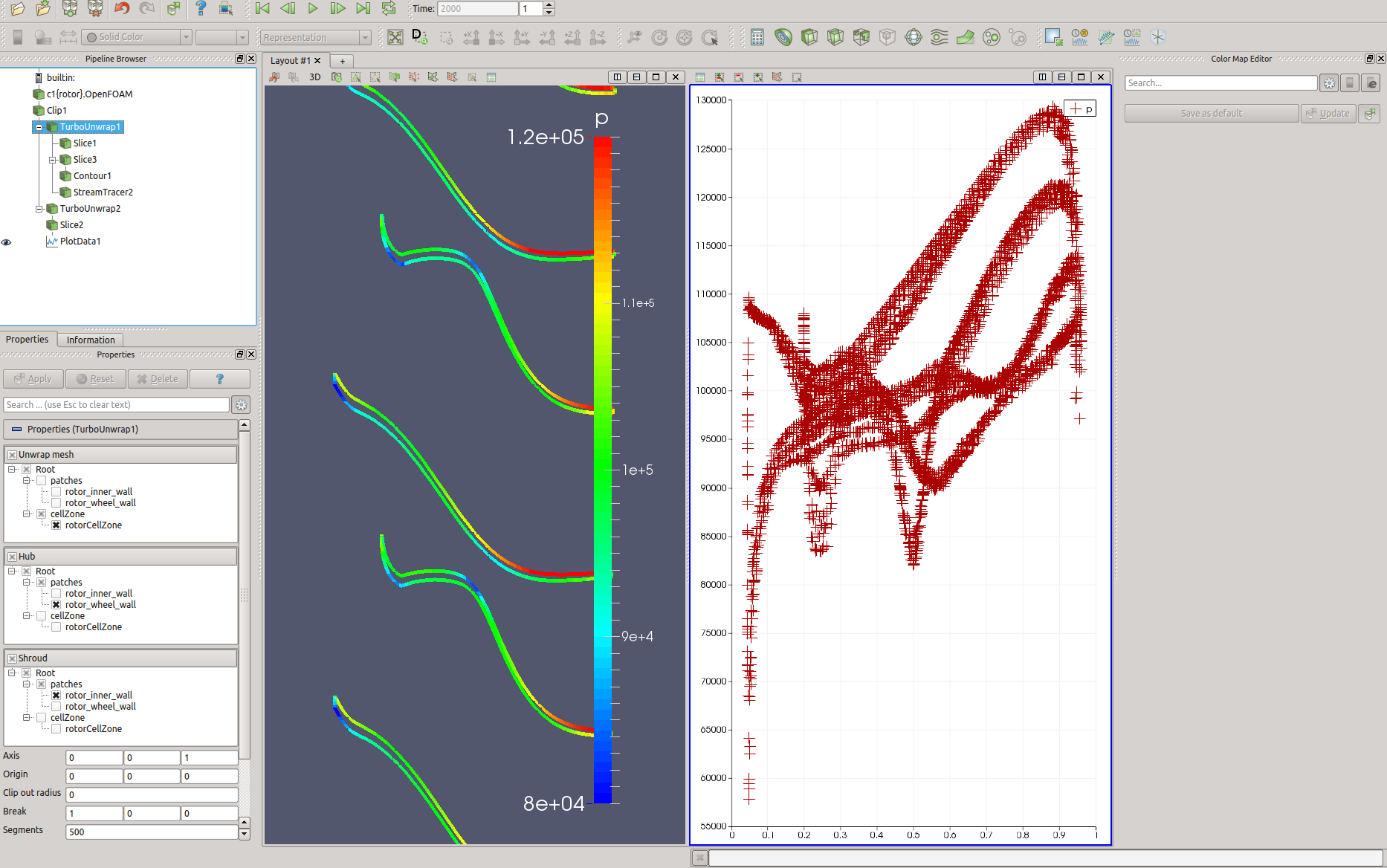 turbo blade post cfd compressor screen shot blade