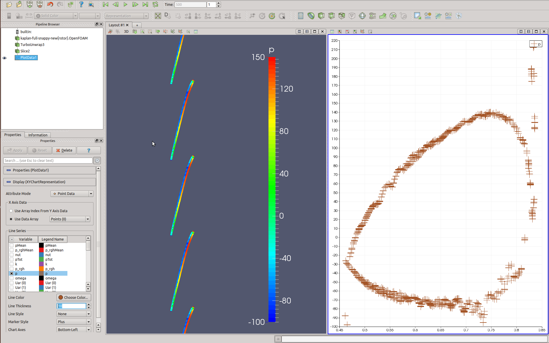 turbo blade post cfd kaplan screen shot blade