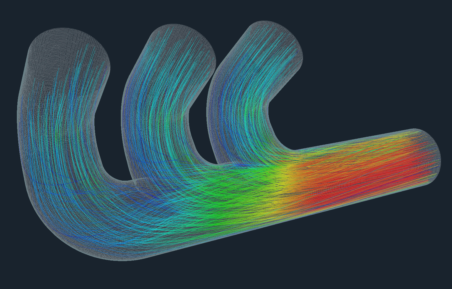 CFD Support OpenFOAM Tutorial Manifold Dark 2