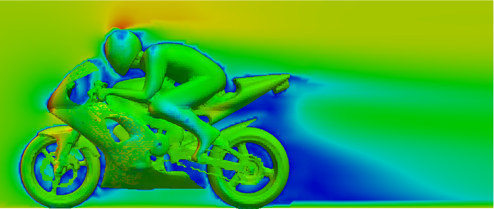 openfoam tutorial motor bike pressure velocity