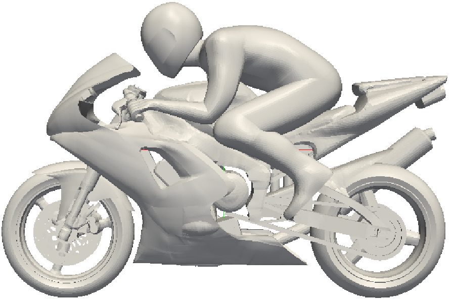 openfoam tutorial motor bike stl surface model