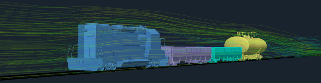 train aerodynamics cfd openfoam air flow 6