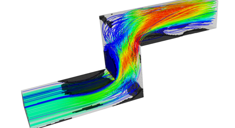 CFD Support OpenFOAM Tutorial Duct White 3