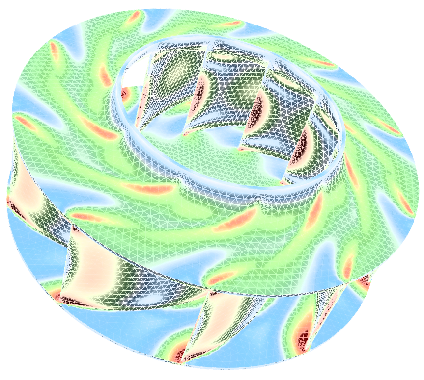 Centrifugal fan FEA results stress cta