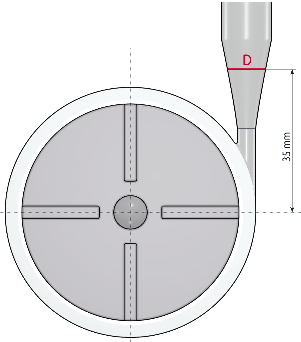 FDA pump velocity profile geometry diffuser