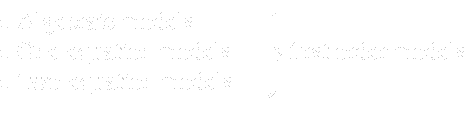 \begin{displaymath} \left. \begin{array}{ll} \textrm{ \( \bullet\) Algebraic models} & \\ \textrm{ \( \bullet\) One-equation models}& \\ \textrm{ \( \bullet\) Two-equation models}& \\ \end{array}\right\} \textrm{first order models} \end{displaymath}