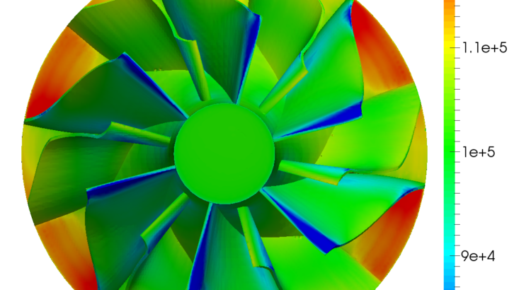 turbo blade post cfd compressor wheel pressure