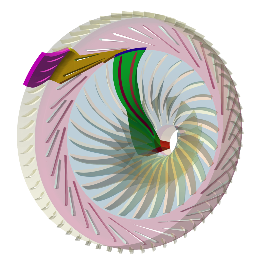 HECC stage centrifugal compressor benchmark periodic components 1