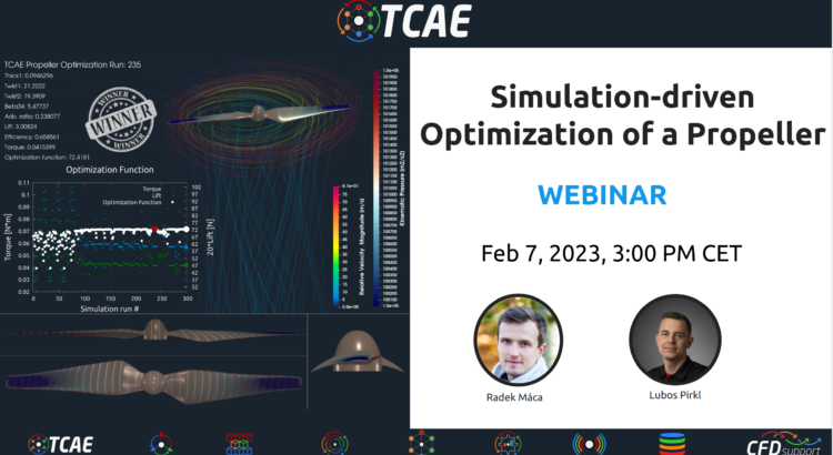 Webinar cover Simulation driven Optimization of Propeller