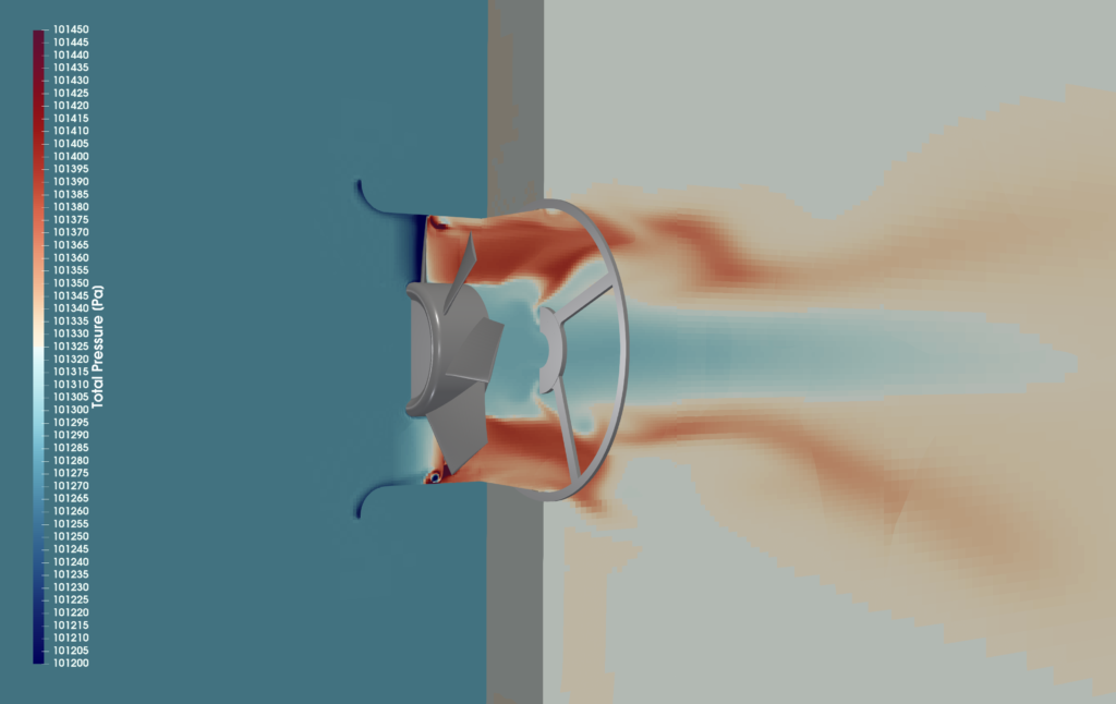 axial fan optimization total pressure