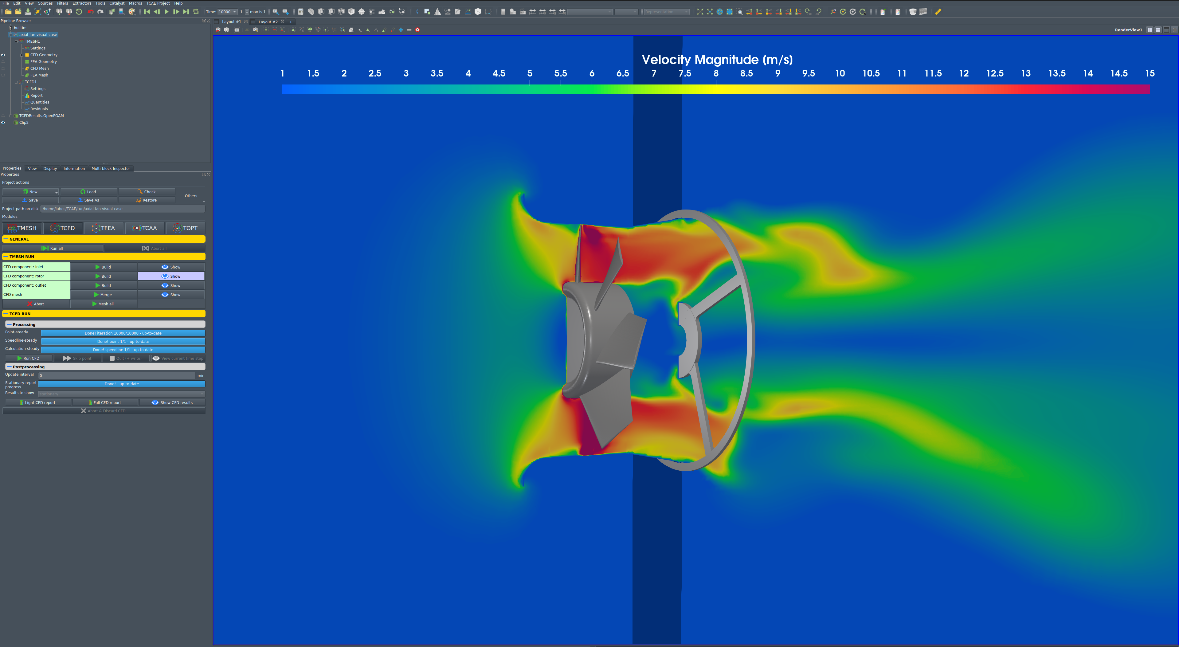 axial fan optimization velocity